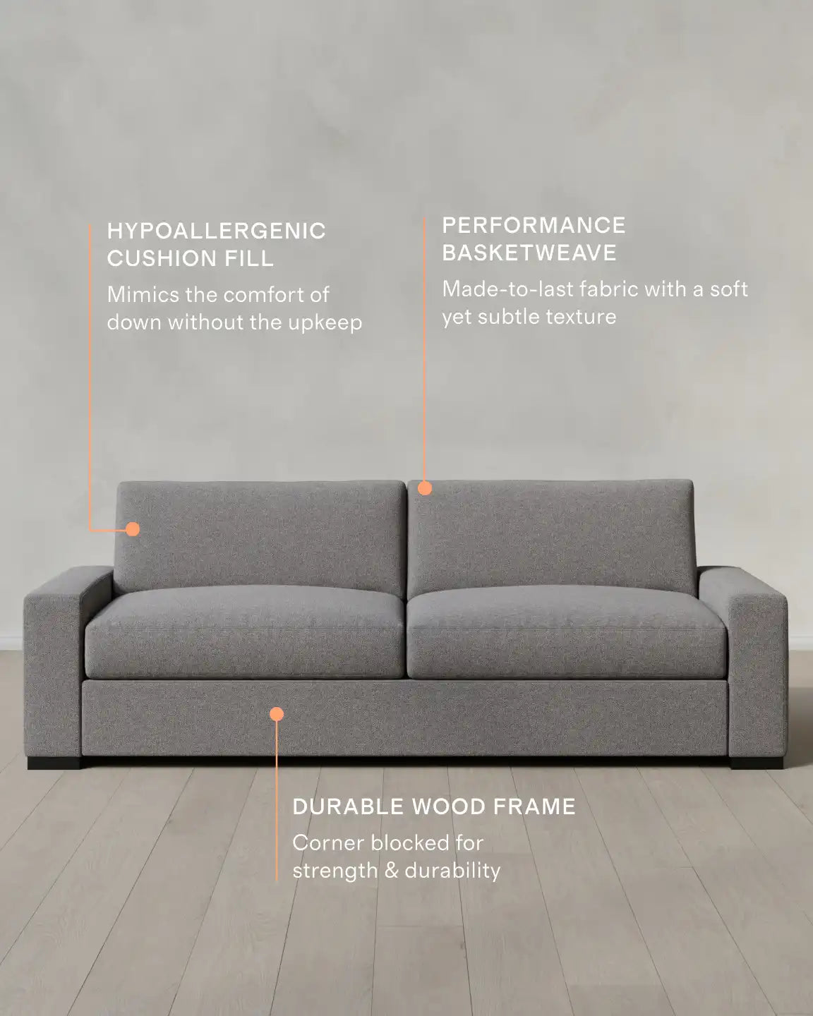 Stillman Sofa in Performance Basketweave