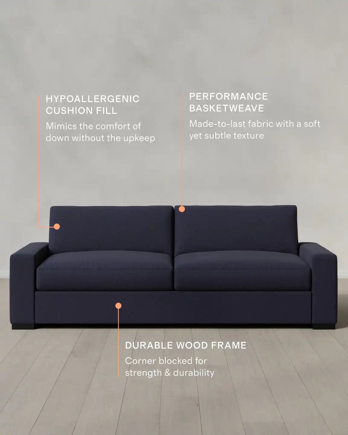 Stillman Sofa in Performance Basketweave