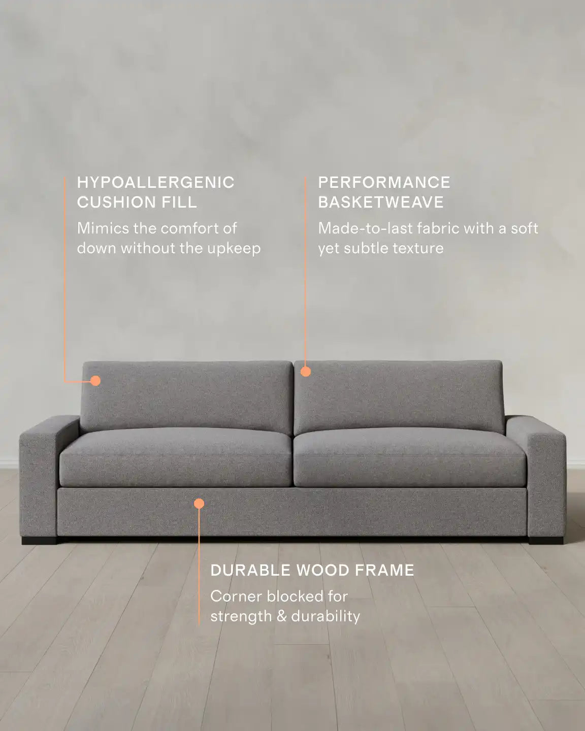 Stillman Sofa in Performance Basketweave