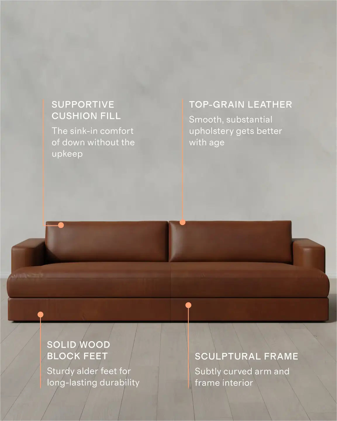 Stillman Sofa in Leather