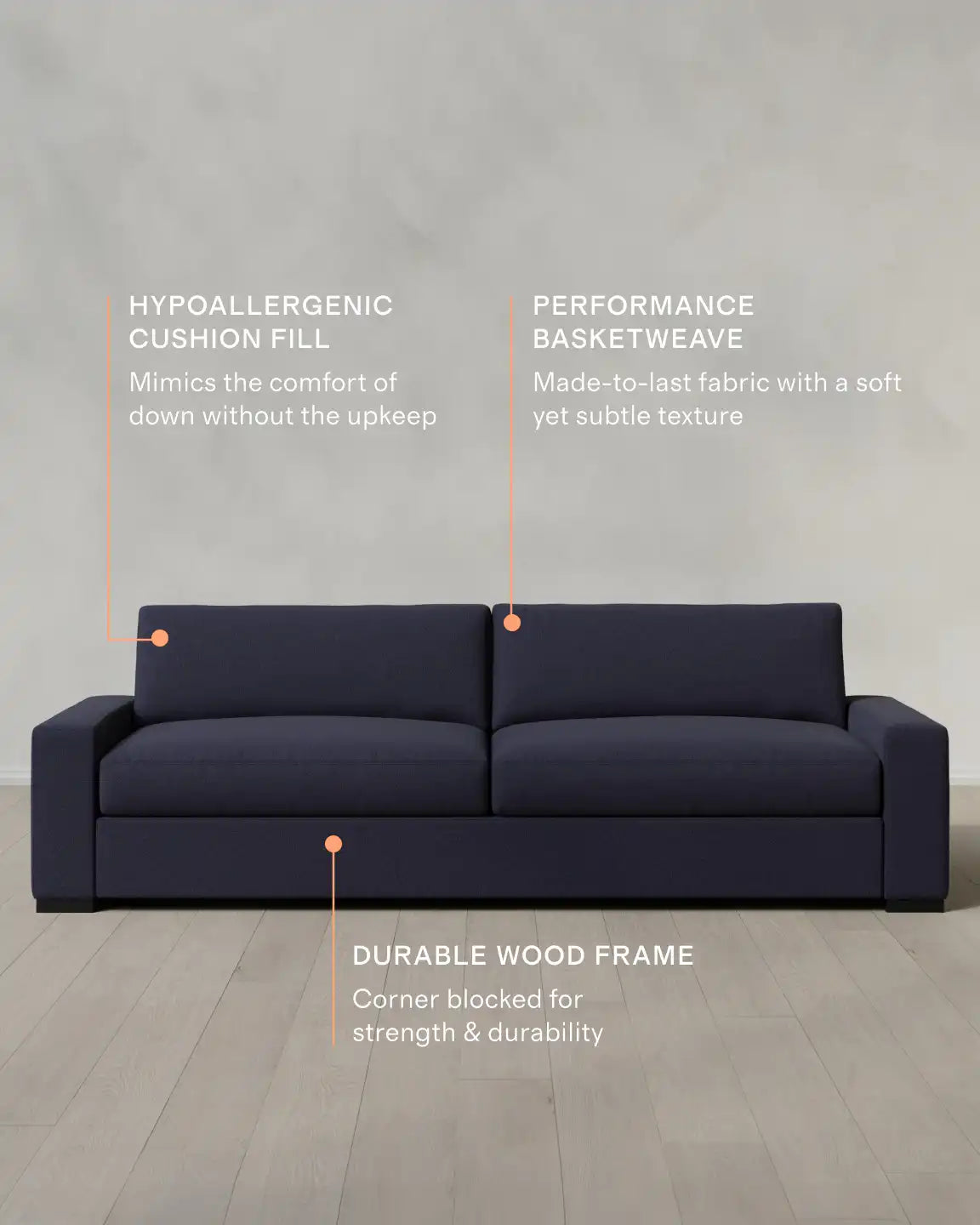 Stillman Sofa in Performance Basketweave
