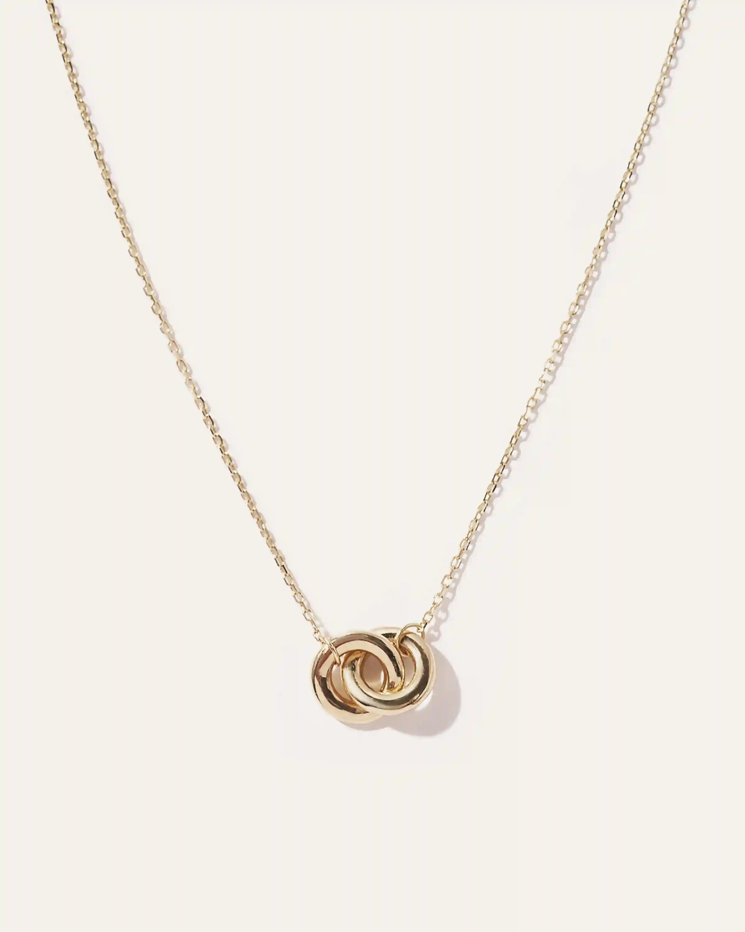 14K Gold Interlock Necklace