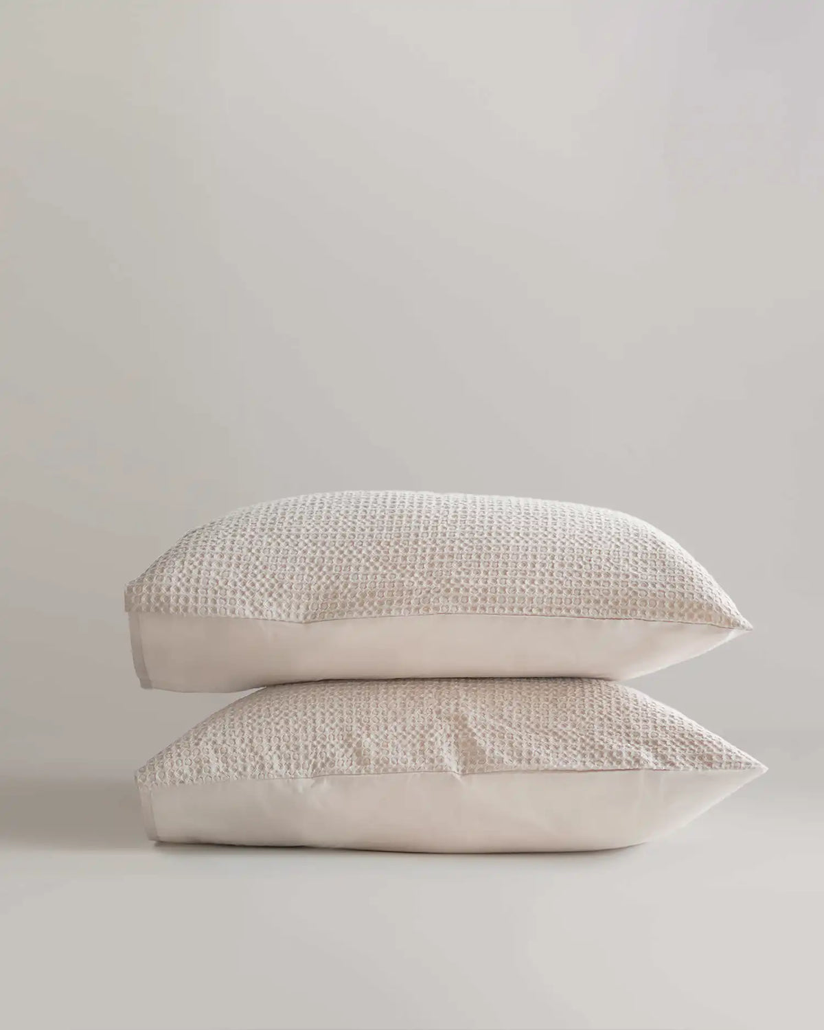 Organic Luxe Honeycomb Sham Set